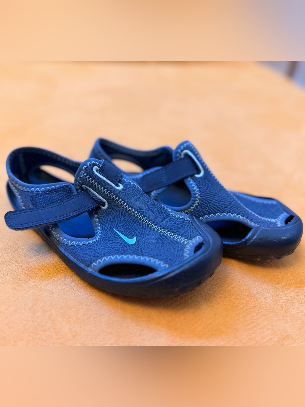NIKE Sunray Protect Kids Toddler Water Swim Beach Shoes - Blue